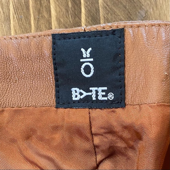 Vintage Byte by Tesso genuine leather pants - Picture 3 of 4